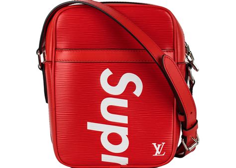 supreme louis vuitton shoes red|louis vuitton x supreme cartera.